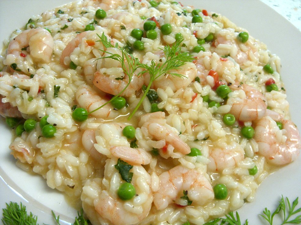 Jenny Eatwell's Rhubarb & Ginger Prawnsotto King Prawn Risotto is