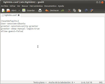 Loguear con nombre de usuario Ubuntu 12.04, lightdm.conf