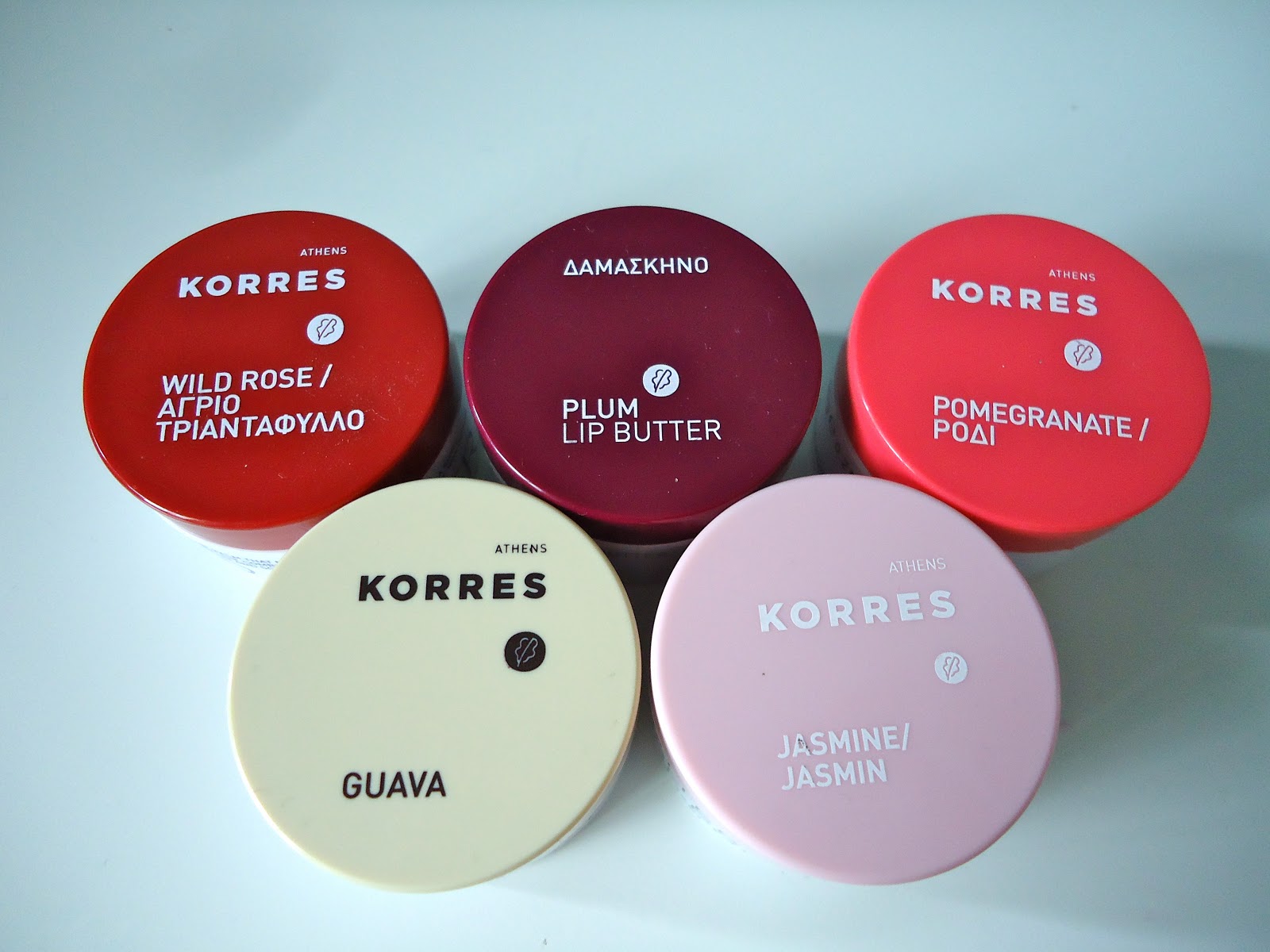 Beautywithemilyfox Korres lip butters collection, swatches and review!