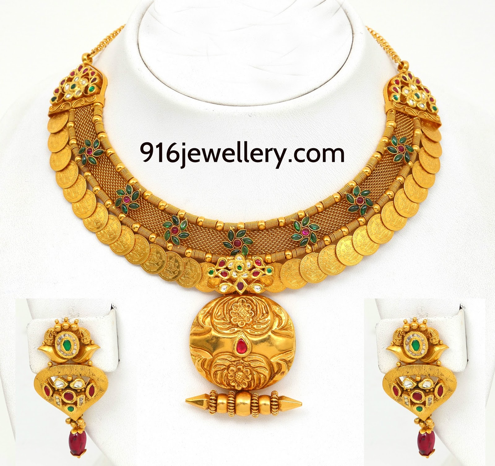 Antique Necklace & Haram Designs SUDHAKAR GOLD WORKS