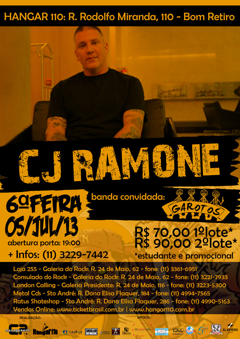 CJ Ramone em São Paulo