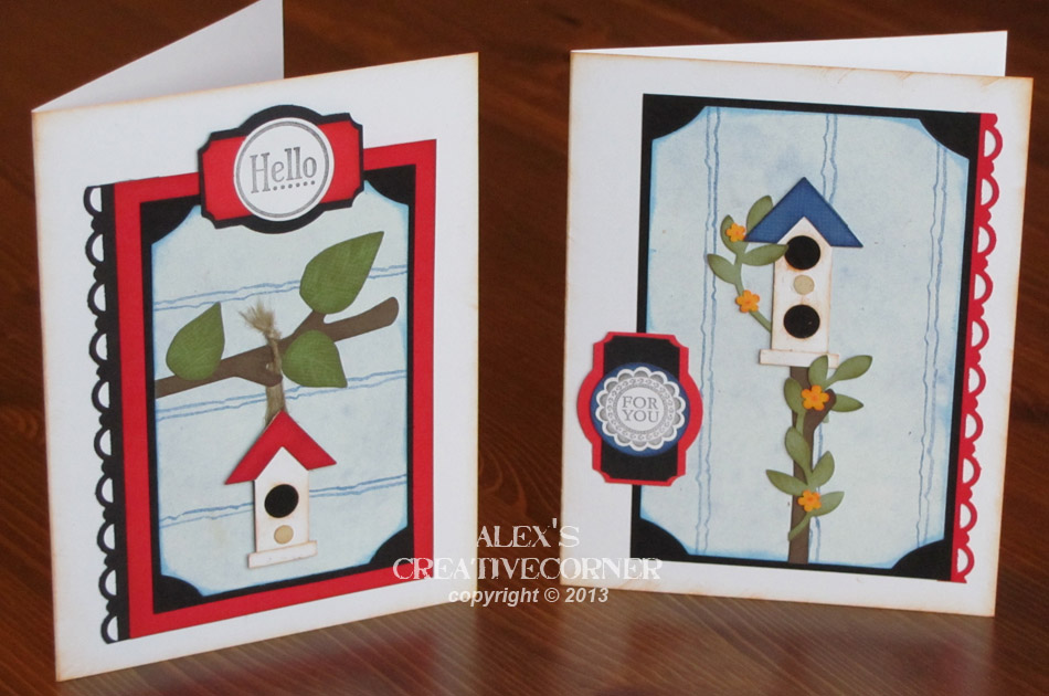 Alex's Creative Corner Litte Birdhouse Cards