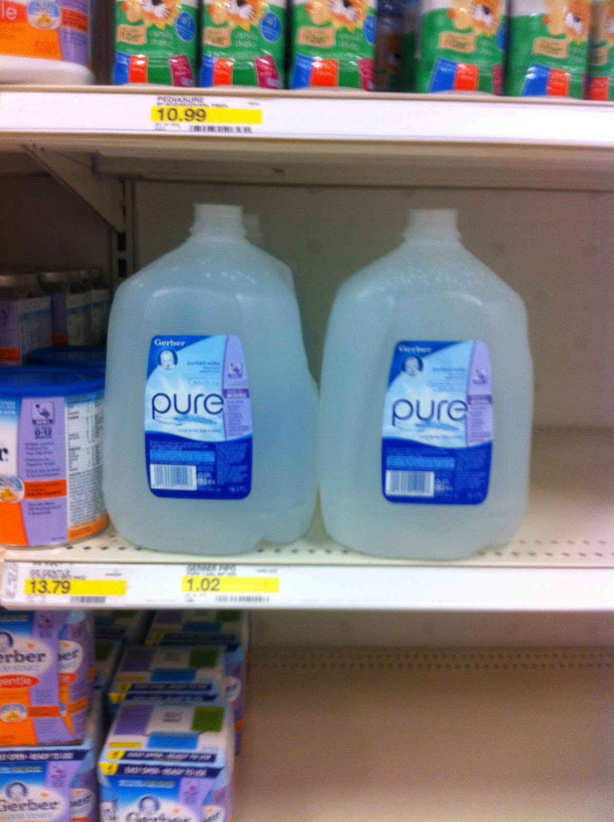 Couponing for Charity 101 Only 2.06 for 3 Gallons of Gerber Pure