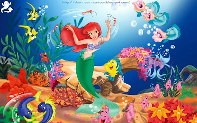 Download-cartoon-wallpaper-of-Ariel-the-Mermaid-by-download-cartoon-blogspot