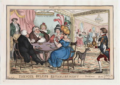 Farmer Giles's establishment: Christmas 1816 by William Heath