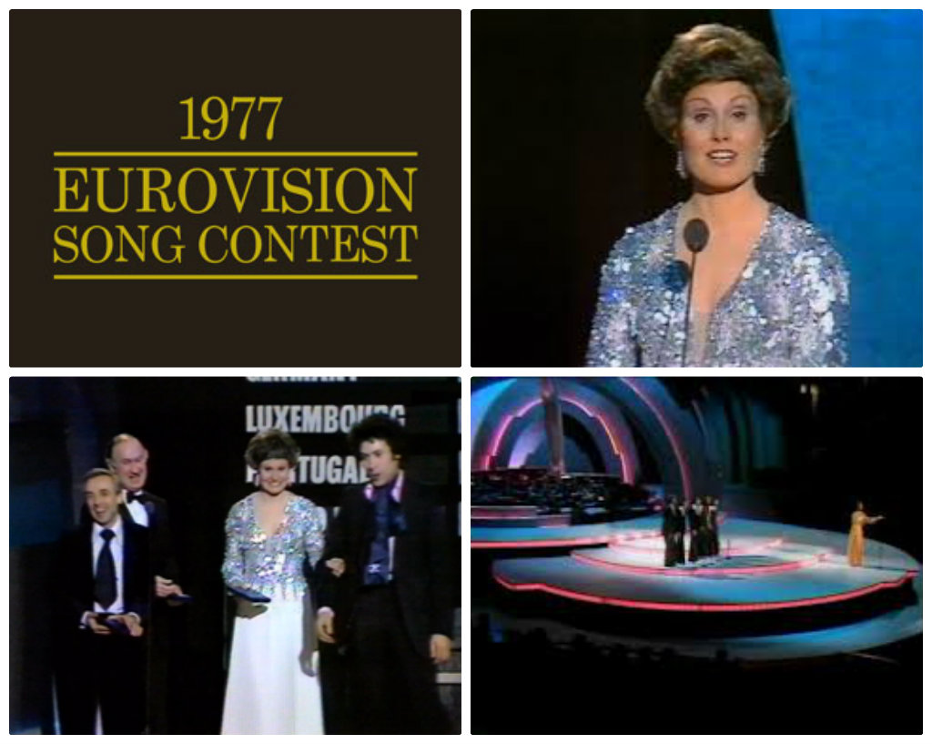 QT: 1 à "beaucoup" xD  ... - Page 2 Eurovision+1977+presenter+stage