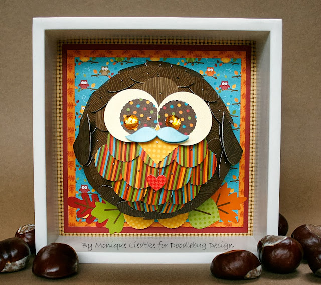 Doodlebug Design Inc Blog 3D Owl Shadow Box by Monique