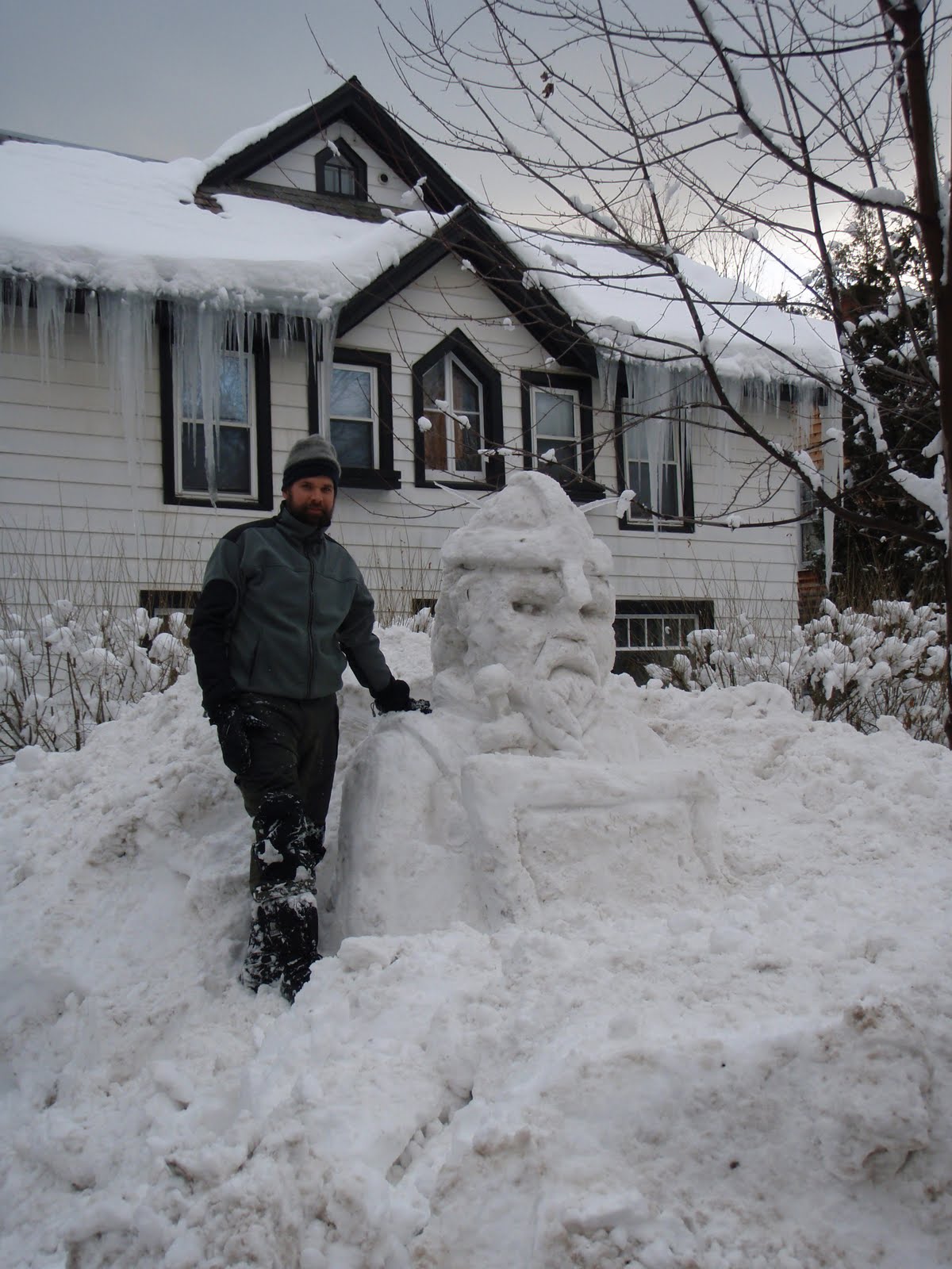 The Whim of the Great 2611 Viking Snow Sculpture