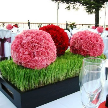centros de mesa para bodas y xv años,decoracion con telas