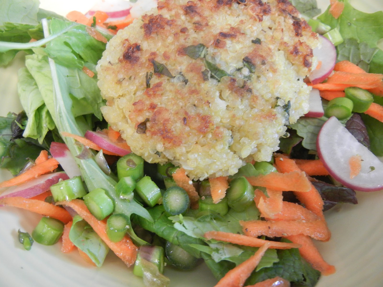 Spring Herb Quinoa Cakes