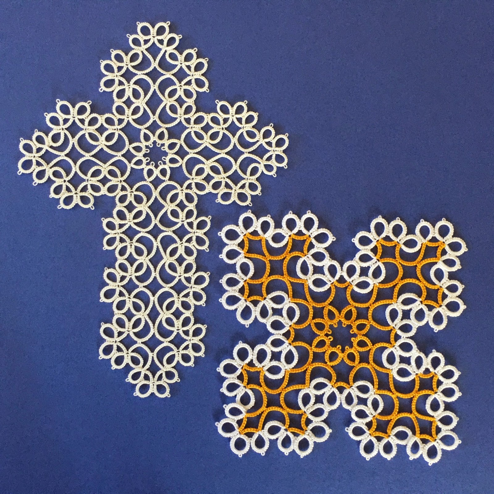 Tatting by the Bay Free Pattern Priscilla Cross and Square