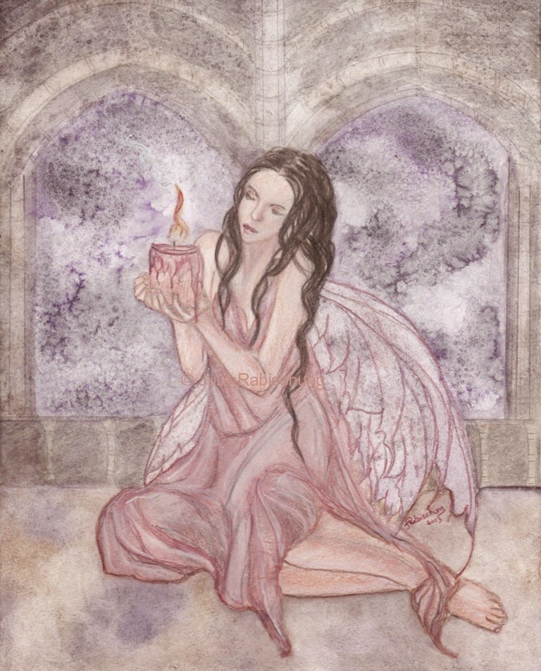 The Last Candle by Enchanted Visions Artist, Julie Rabischung