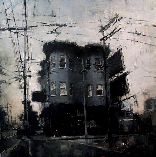 10-Bryant-Sreet-Bar-Jeremy-Mann-Figurative-Painting-in-Cityscapes-Oil-Paintings-www-designstack-co