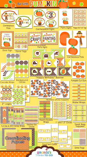 Amanda's Parties To Go: Little Pumpkin Party Set