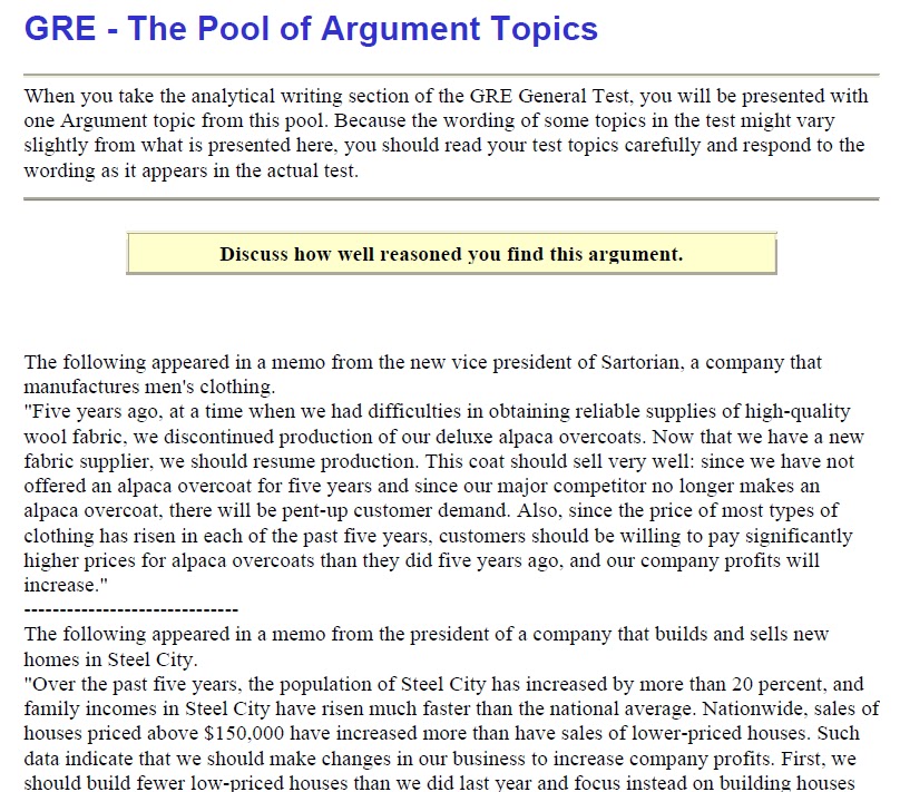 gre argument essay pool solutions gre argument essay pool solutions
