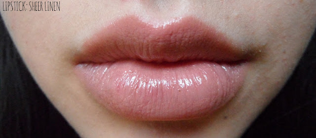 color caresse sheer linen lip swatch