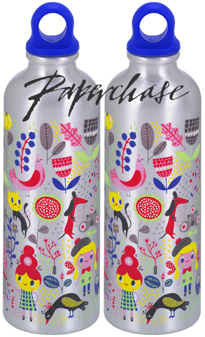 paperchase glass water bottle