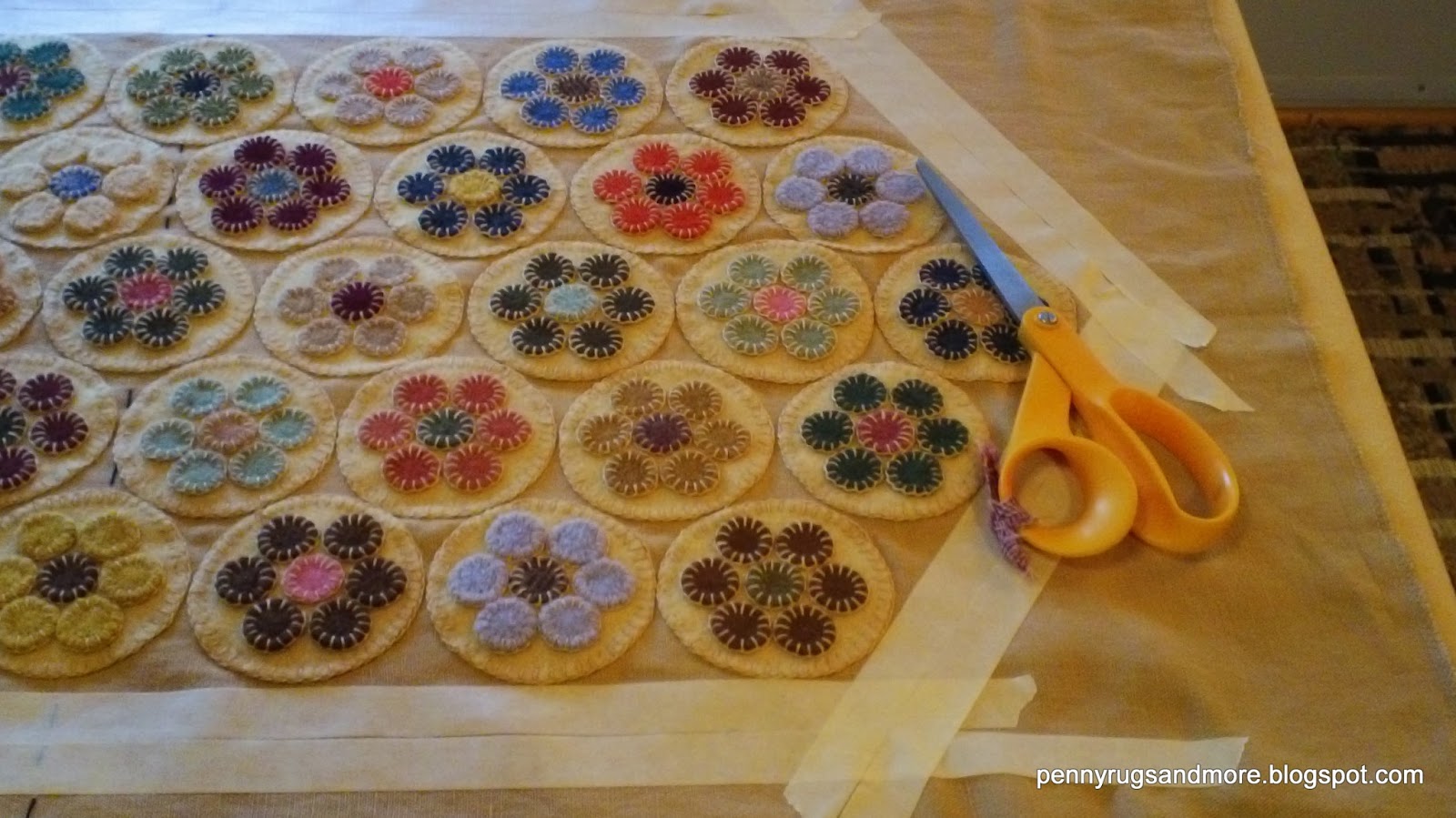 Penny Rugs and More Penny Rug Tutorial Part 5