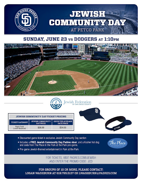 jewish in san diego jewish community day at petco park petco local flyer