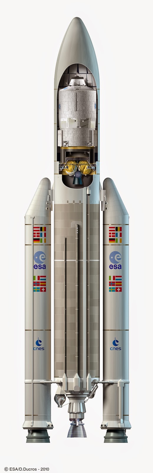 Ariane 5 y ATV Cohete Ariana 5 con la nave de carga ATV