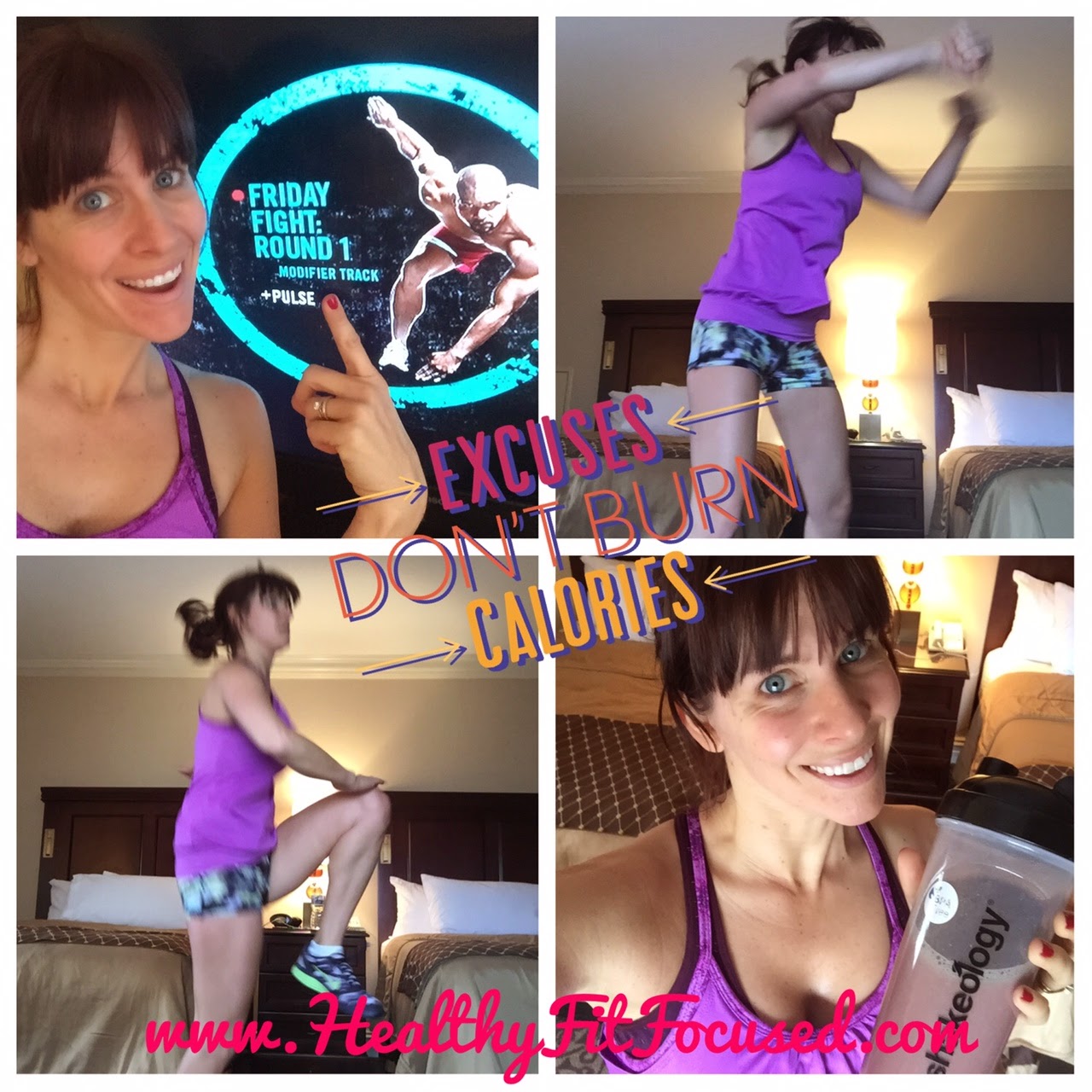 Super Saturday, Never miss a workout no matter where you are...hotel and all!  www.HealthyFitFocused.com 