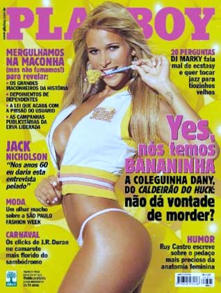 revista playboy capa dany bananinha março 2004