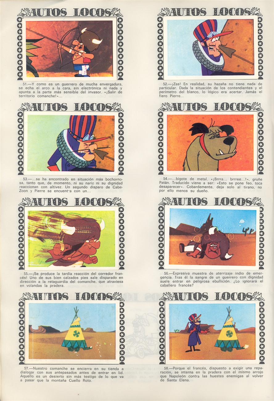 Álbum Hanna-Barbera - Autos locos (1972) Álbum Hanna-Barbera - Autos locos (1972)