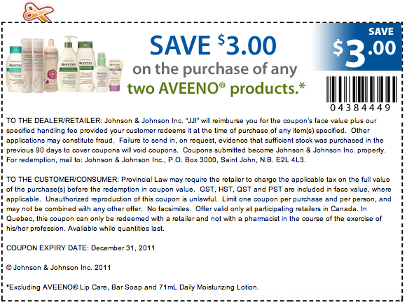 Aveeno printable coupons 2019