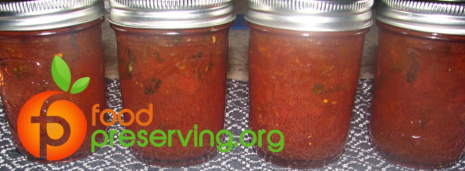 FOOD PRESERVING TOMATO & BASIL JAM