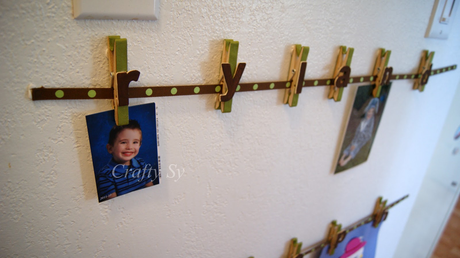 Crafty Sy Clothespin Ribbon Art Holder ♥