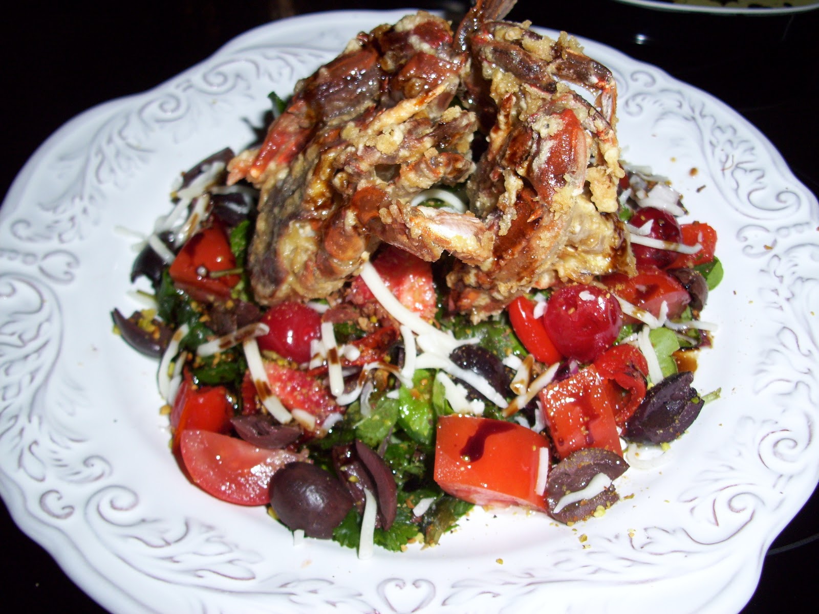 Soft Shell Crab Salad Home Cooks Rule