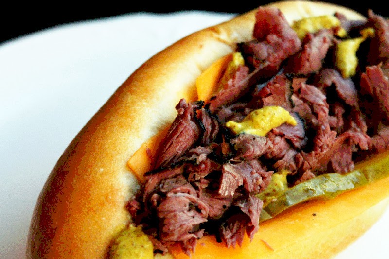 Creole Contessa Slow Cooker Pastrami Sandwiches