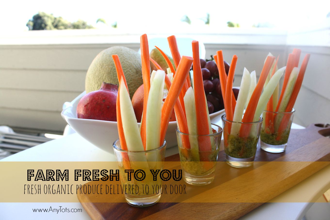 Fresh Organic Produce Delivered To Your Door + Veggie Pesto Cups Recipe