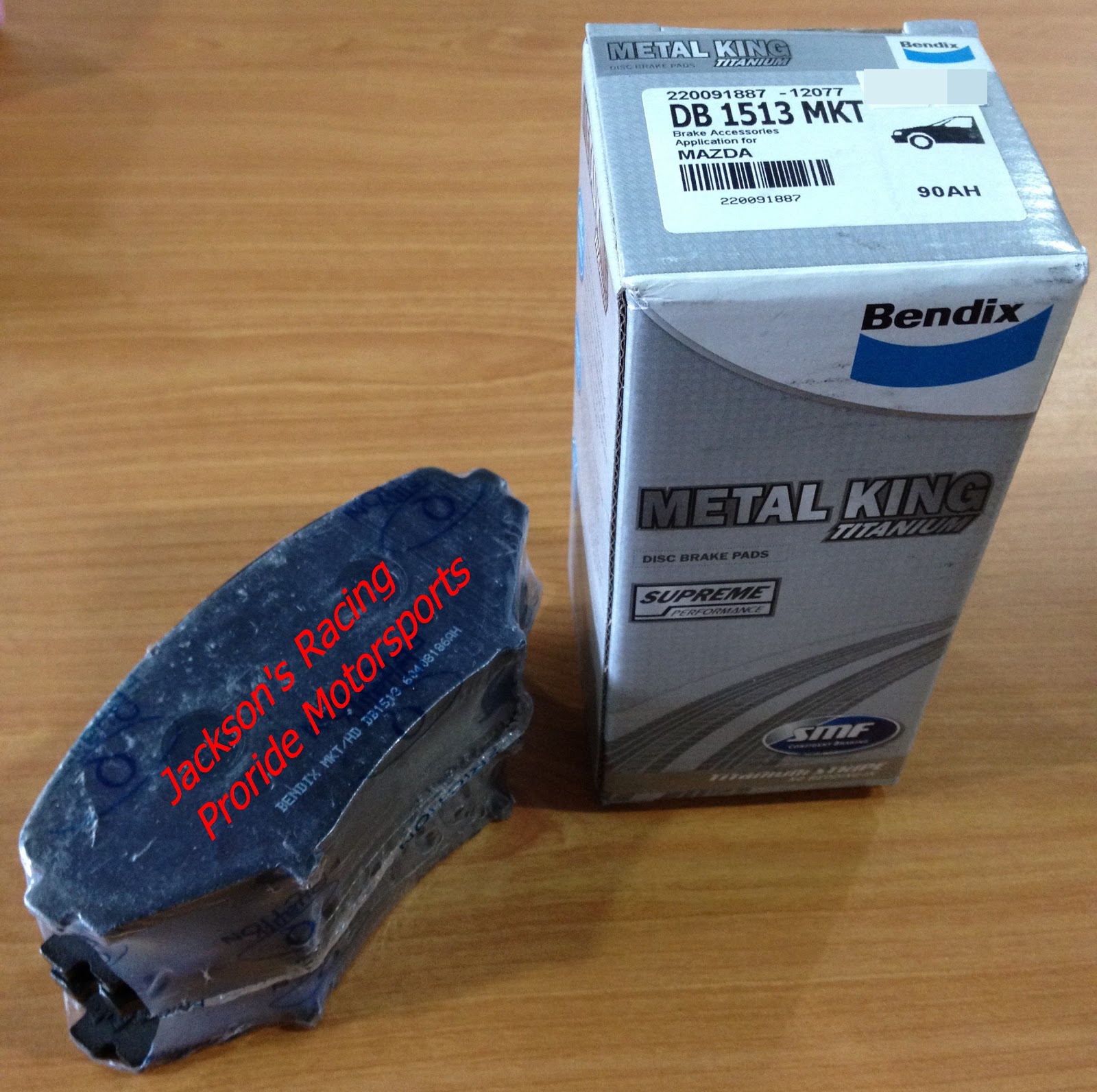 Proride Motorsports Bendix Metal King Titanium Front Brake Pad for