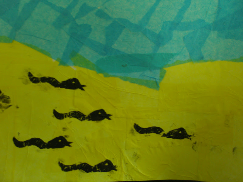 Elwood Primary Art Year 3 Foam Relief Prints