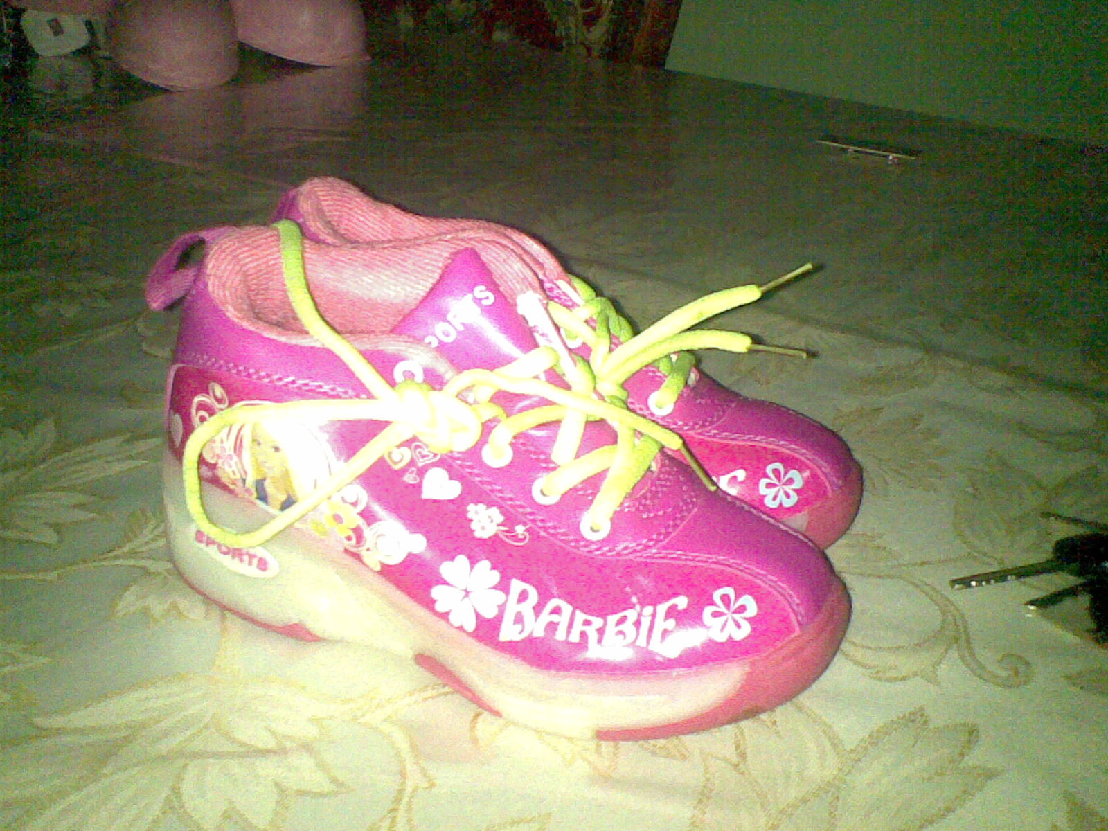 barbie light up shoes