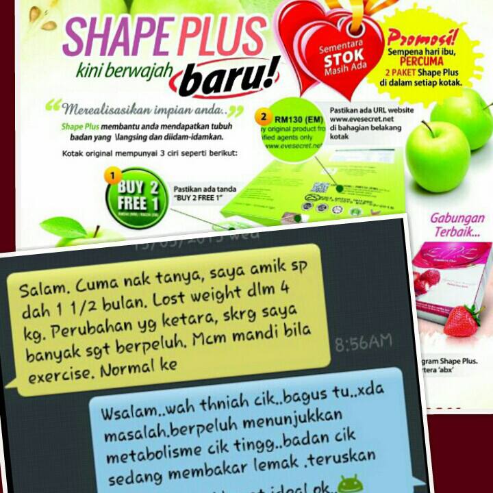 SHAPE PLUS 3 BOX & EVE FIBER 2 BOX HANYA RM330 SHAPE PLUS 3 BOX & EVE FIBER 2 BOX HANYA RM330