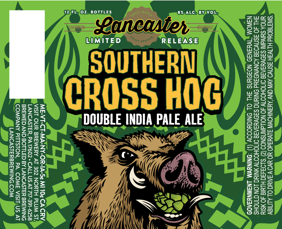 Lancaster Packaging Updates Southern Cross Hog, Hop Hog, Milk Stout