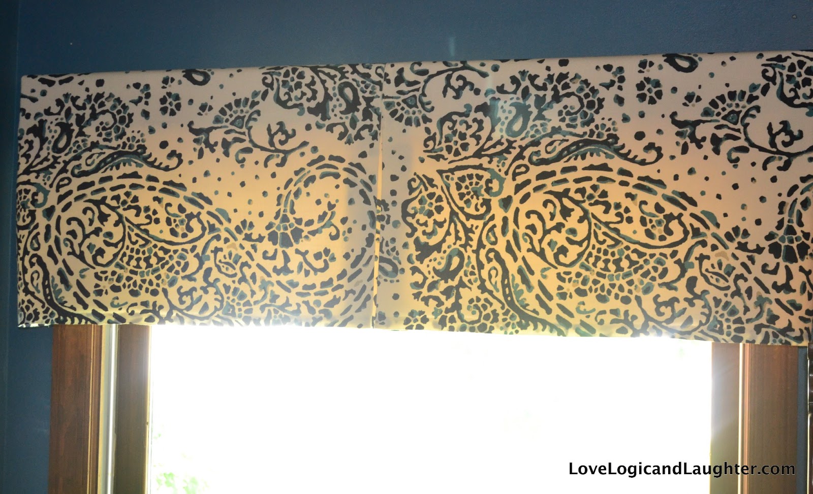 Box Pleat Valance DIY Logic & Laughter