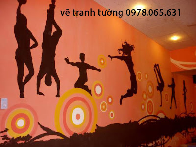 vẽ tranh tường quán karaoke vẽ tranh tường,vẽ tranh tường quán cafe