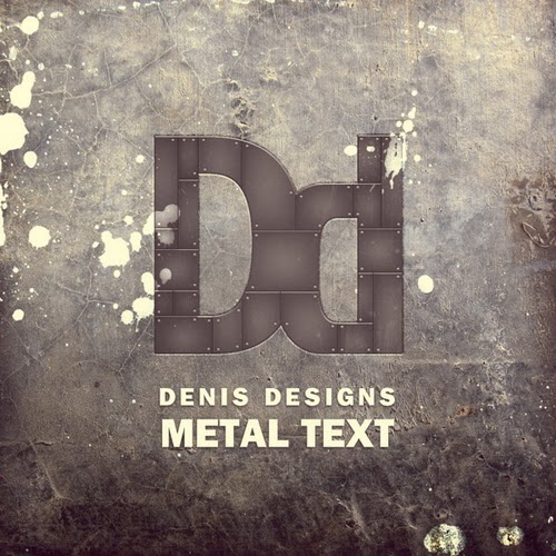 A Retro Metal Text Poster in Photoshop A Retro Metal Text Poster in Photoshop