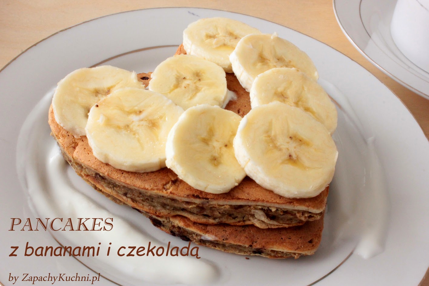 PANCAKES z bananami i czekoladą Zapachy w Kuchni