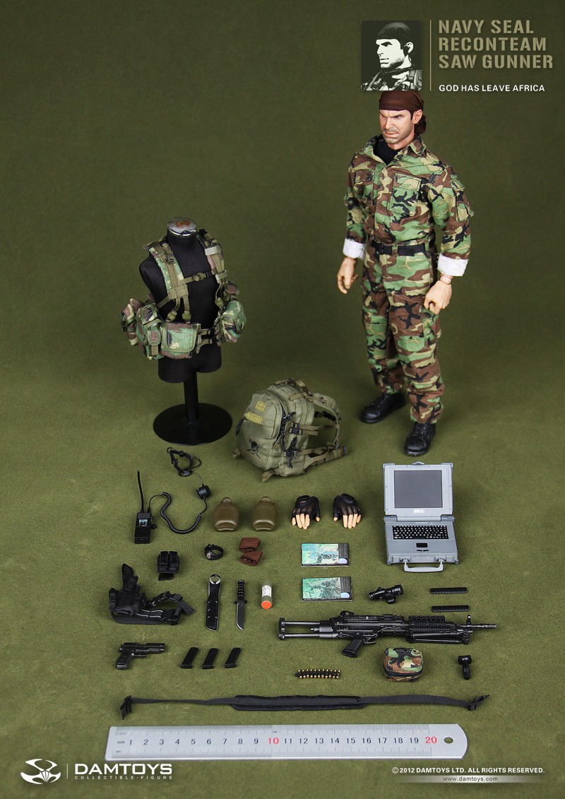 toyhaven Preview DAM Toys 1/6 scale US Navy SEAL Recon team SAW Gunner