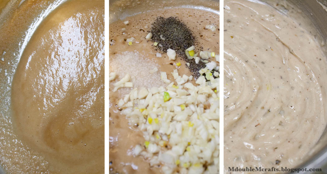 M double M Brown butter cream sauce (recipe).