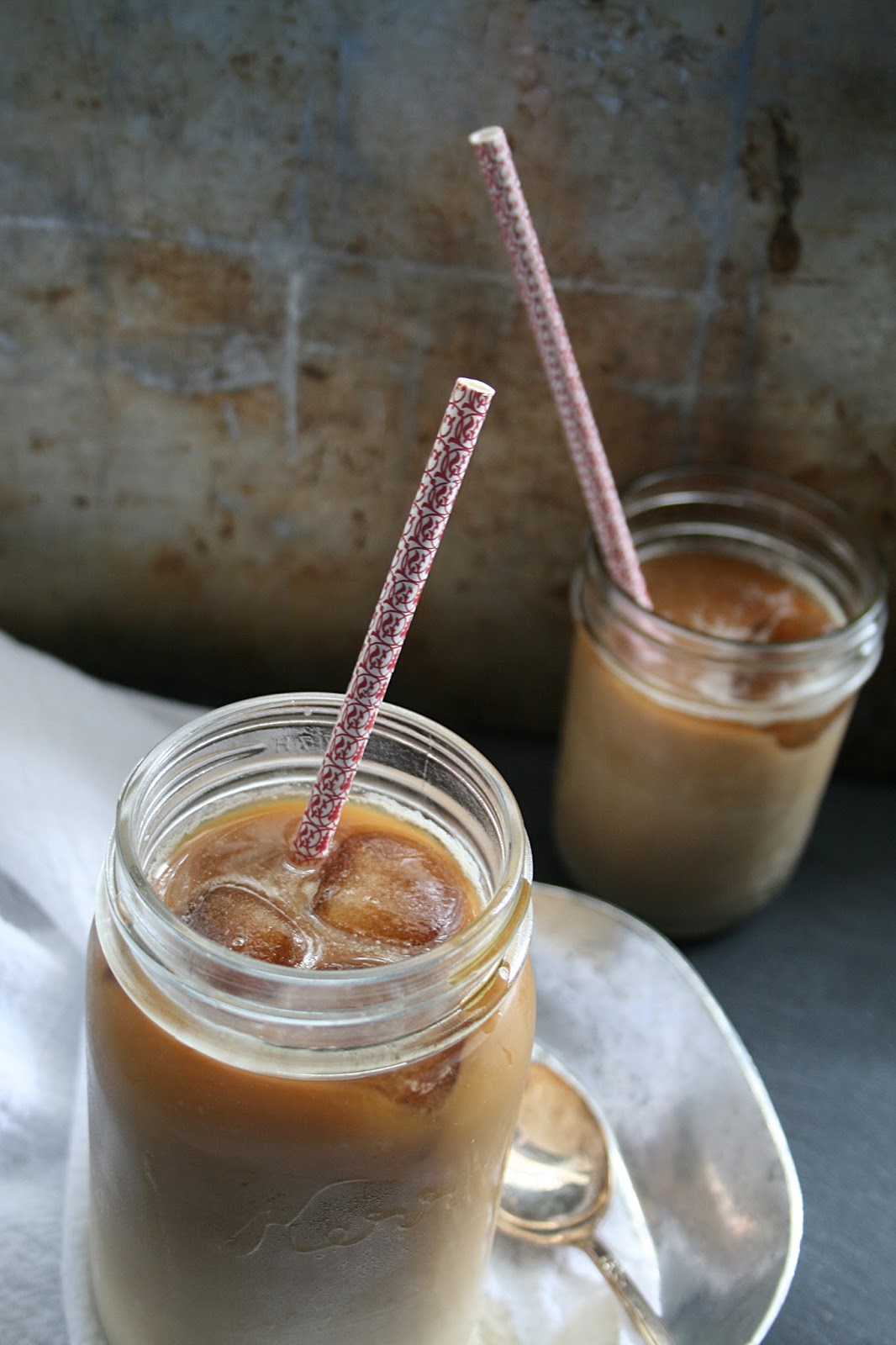 Annie à la Mode Iced Coffee with Flavored Simple Syrups