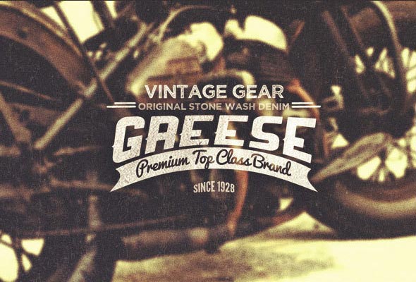 vintage logo bagdge