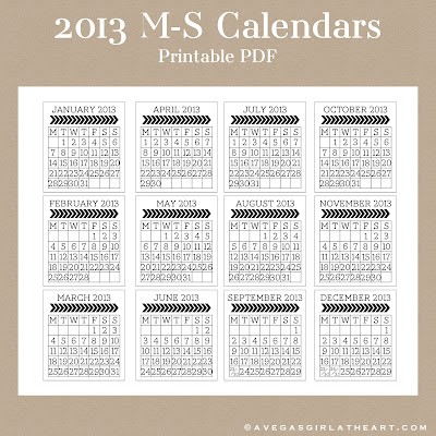 Printable Calendar with Week Numbers