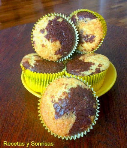 Magdalenas De Vainilla Y Chocolate
