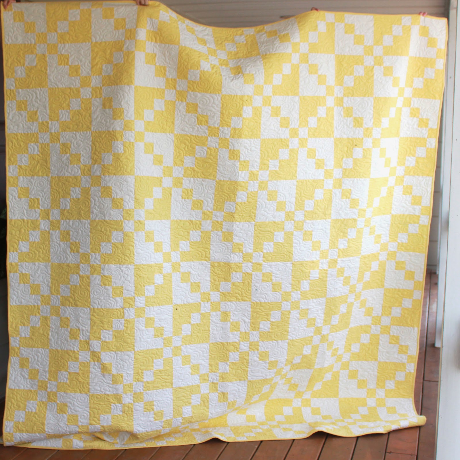 Girls in the Garden Two Color Quilt