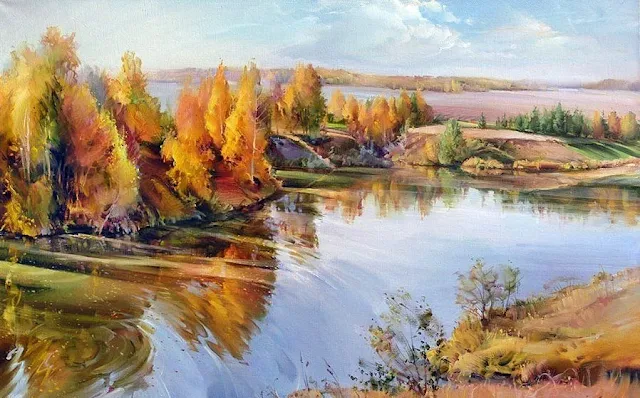 Roman Romanov 1966 | Russian Landscape painter